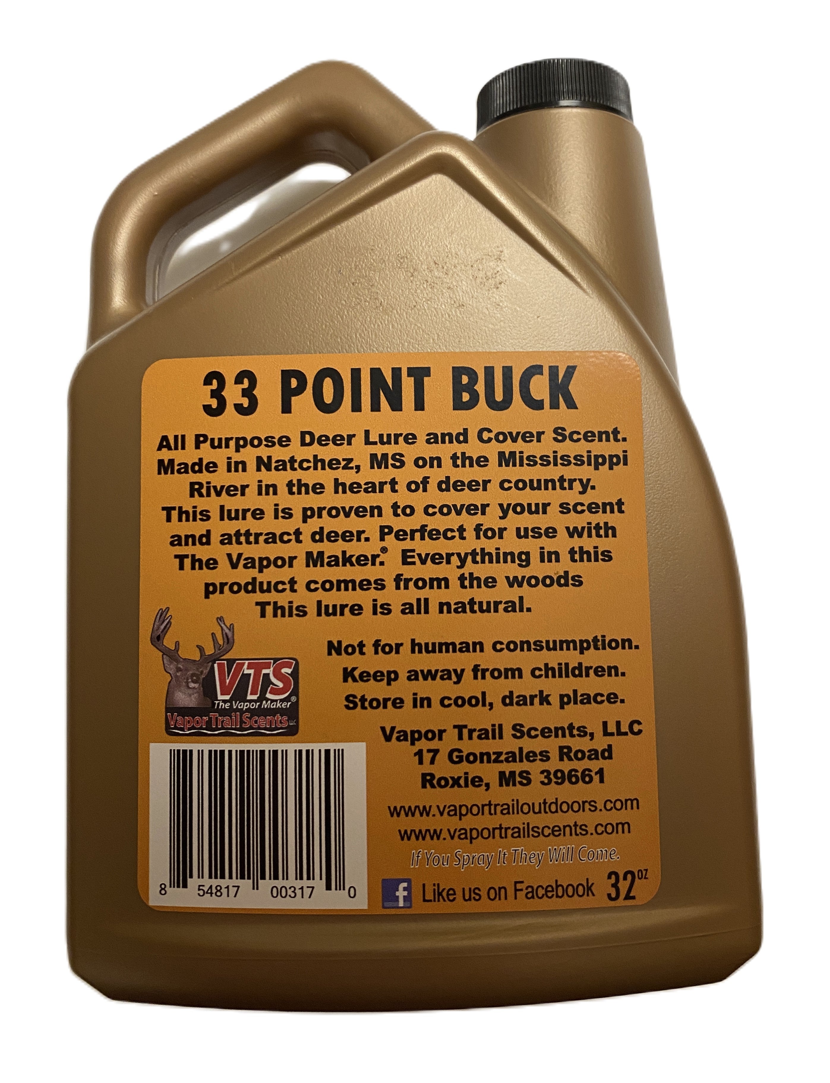 33 Point Buck Cover Scent and Attractant