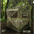 Pop Up Hunting Blind with Leafy Camouflage