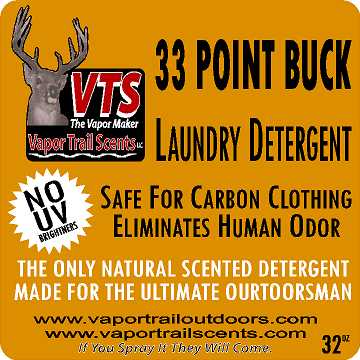 33 Point Buck Hunting Laundry Detergent 32 oz